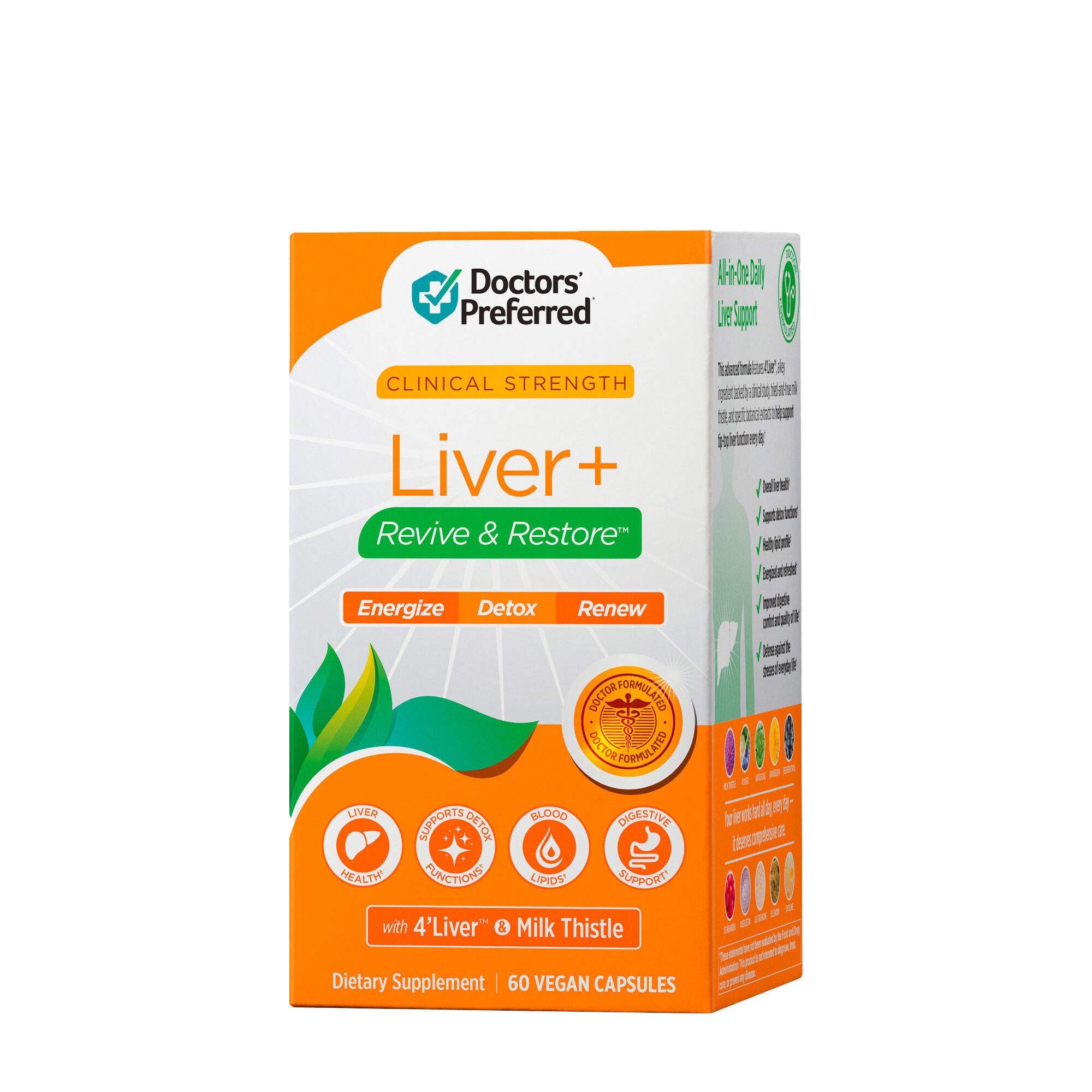 Liver Plus Revive and Restore - 60 Vegan Capsules (30 Servings)  | GNC